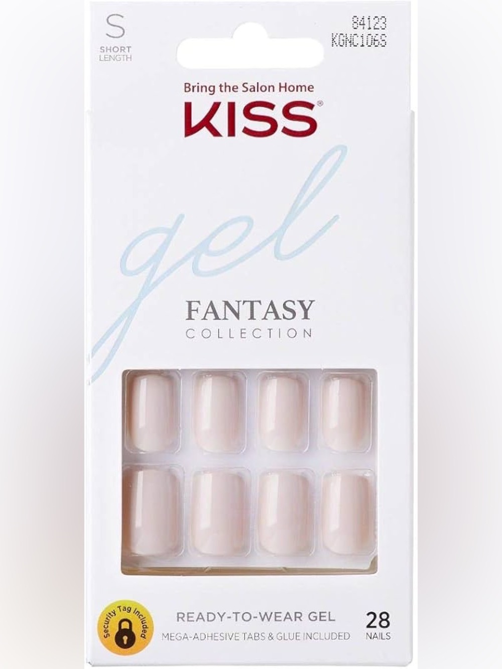 Kiss Gel Fantasy Short Nude Gel Nails